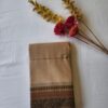 Sandal color cotton saree