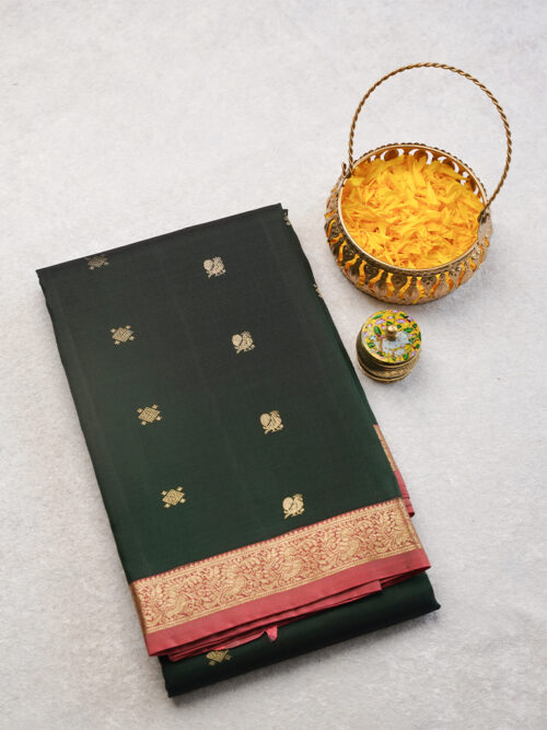 HANDLOOM KANJEEVARAM SMALL BORDER SAREE