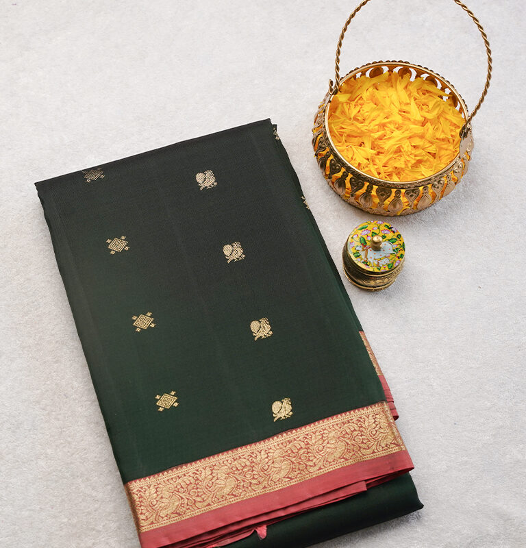 HANDLOOM KANJEEVARAM SMALL BORDER SAREE