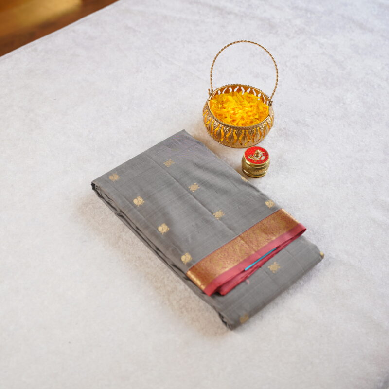 HANDLOOM KANJEEVARAM SMALL BORDER SAREE