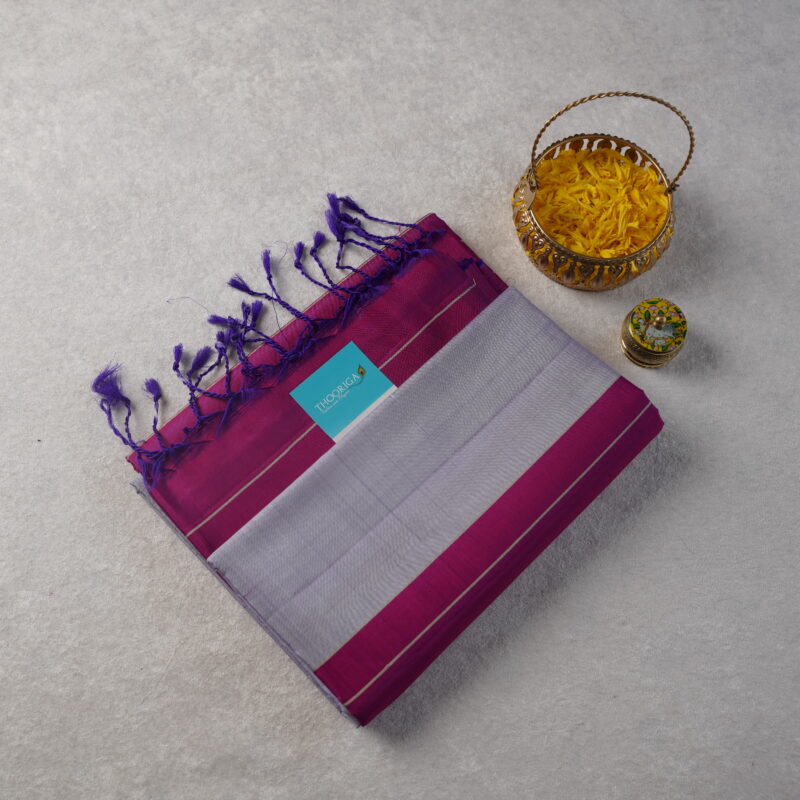 HANDLOOM KANJEEVARAM SILK WITHOUT ZARI SAREE